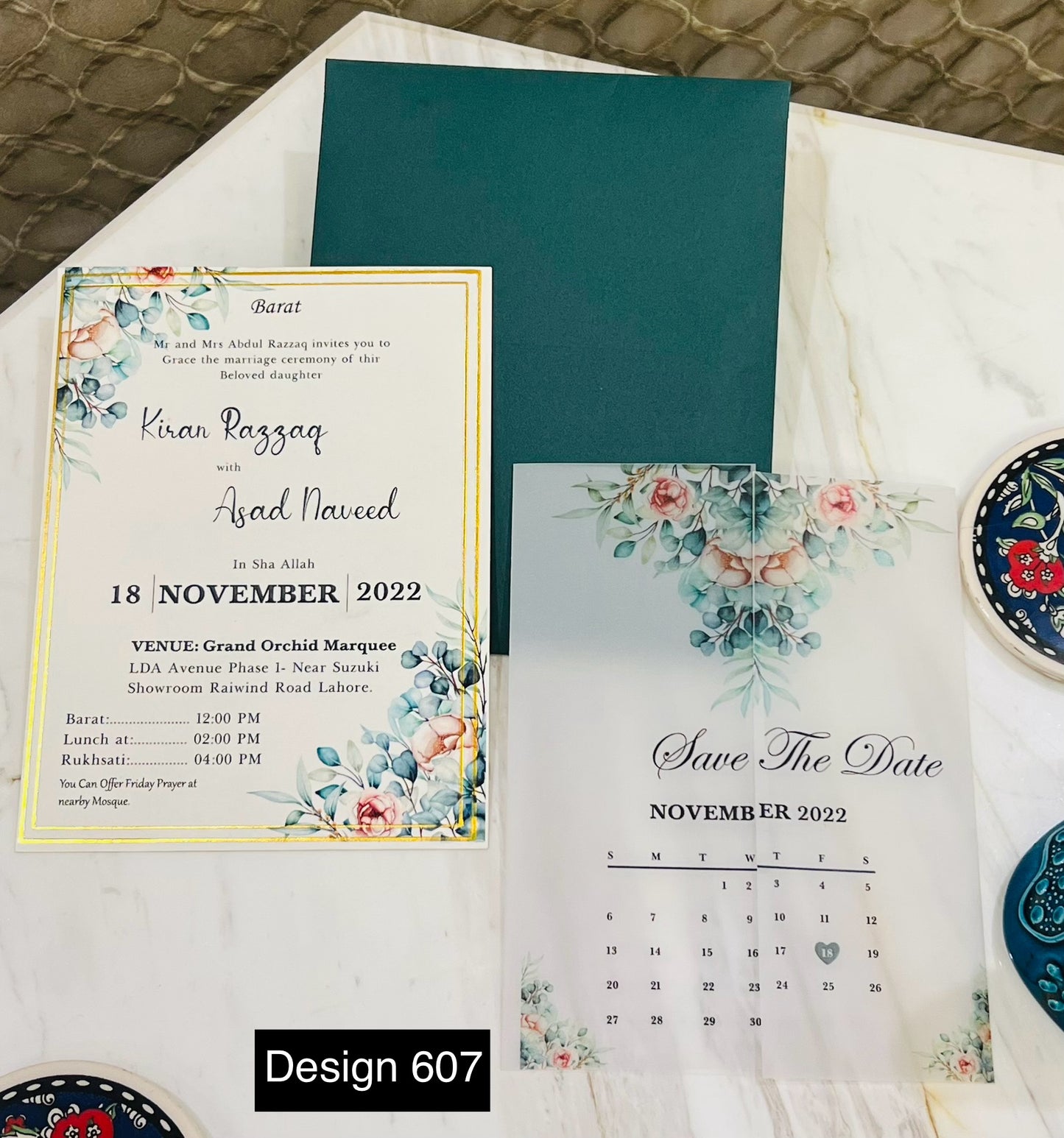 Wedding Card Design 607