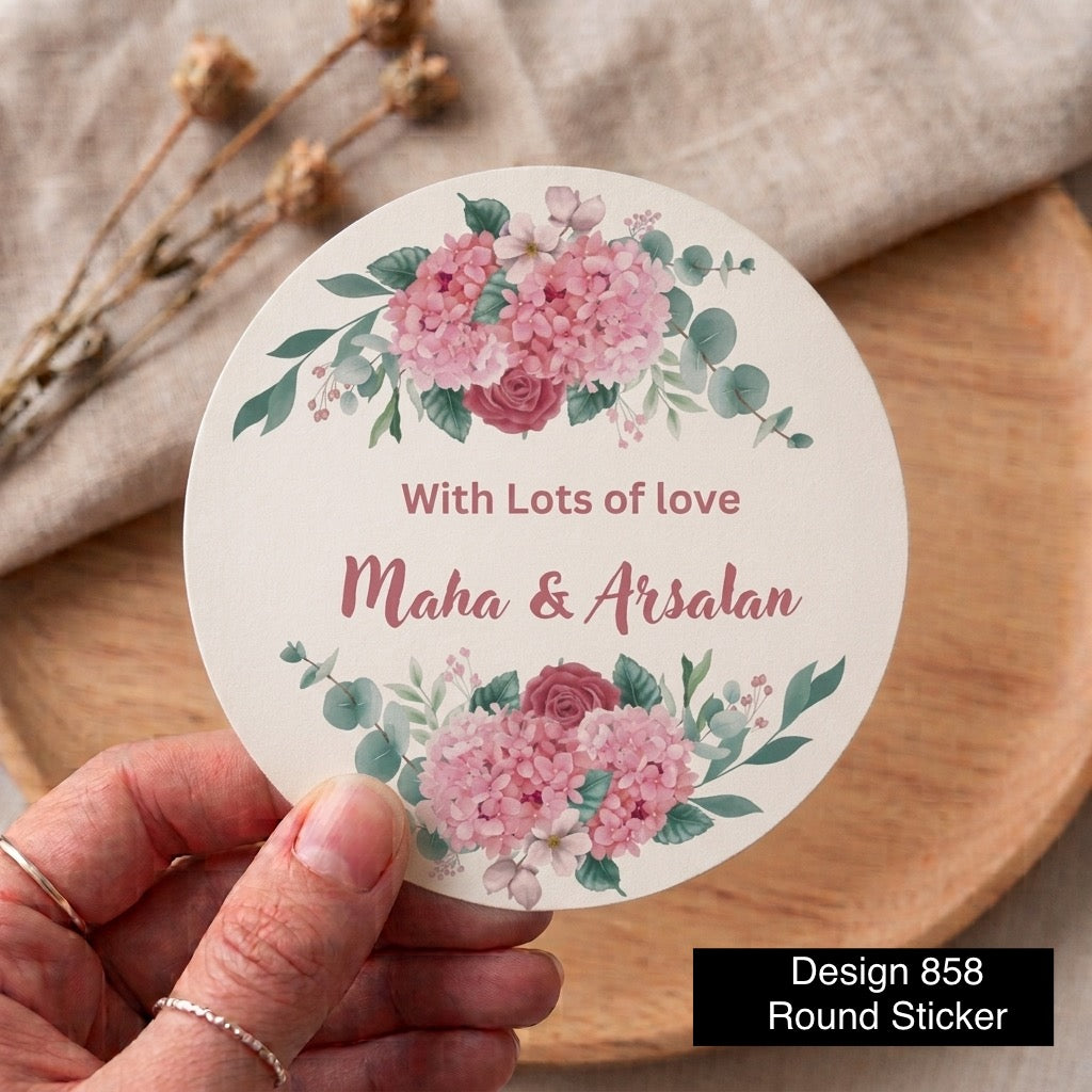 Round Tag Card / sticker Design 858