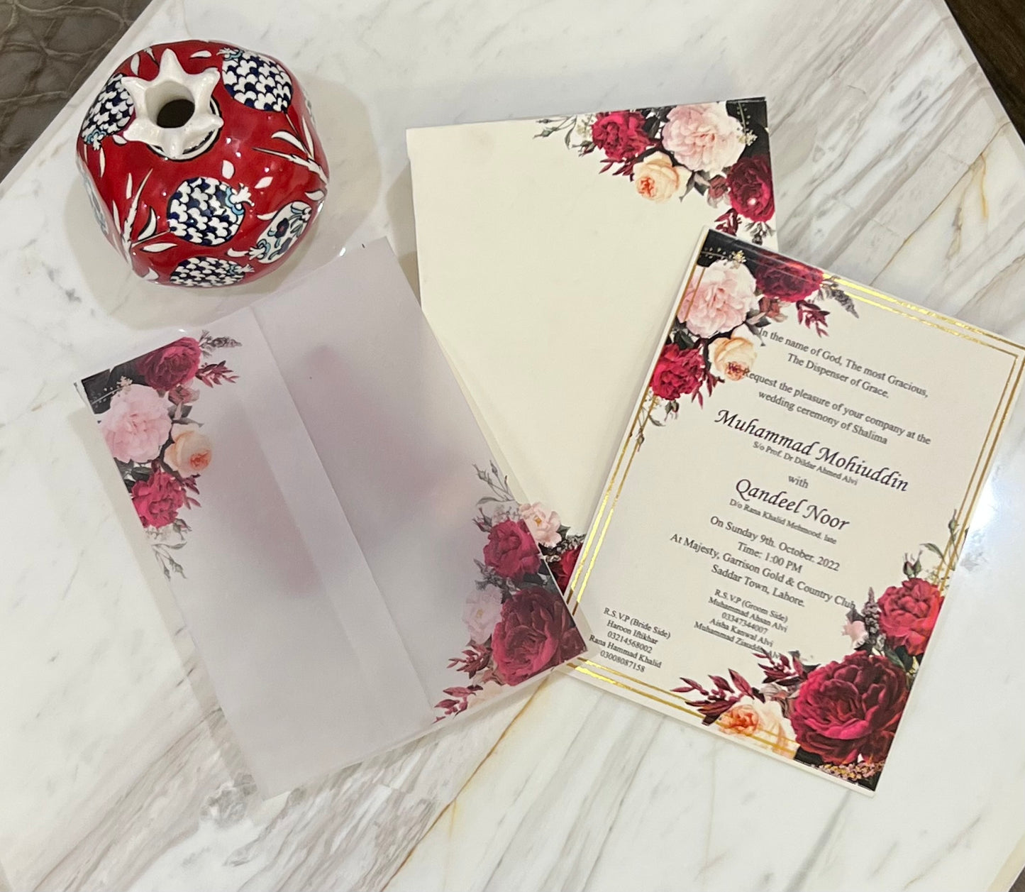 Wedding Card Design 605