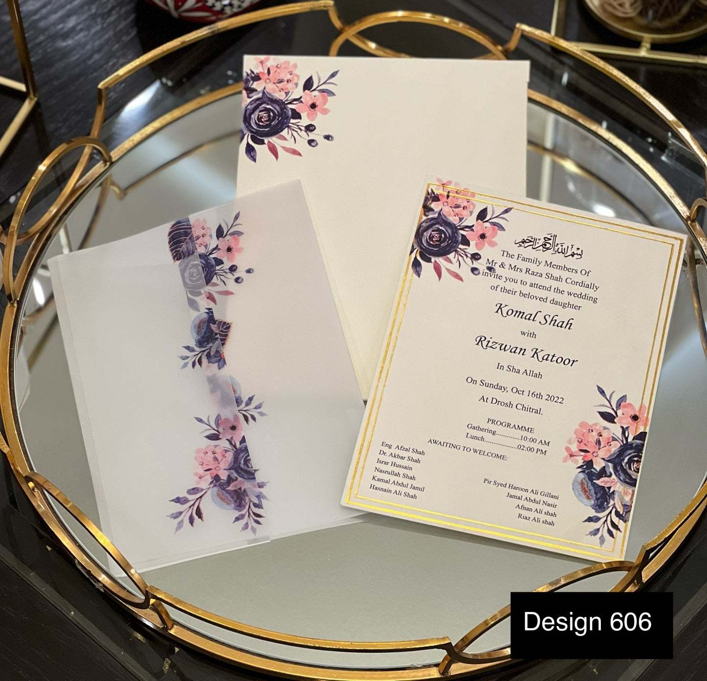 Wedding Card Design 606