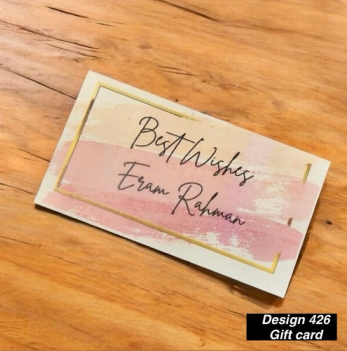 Gift card design 426