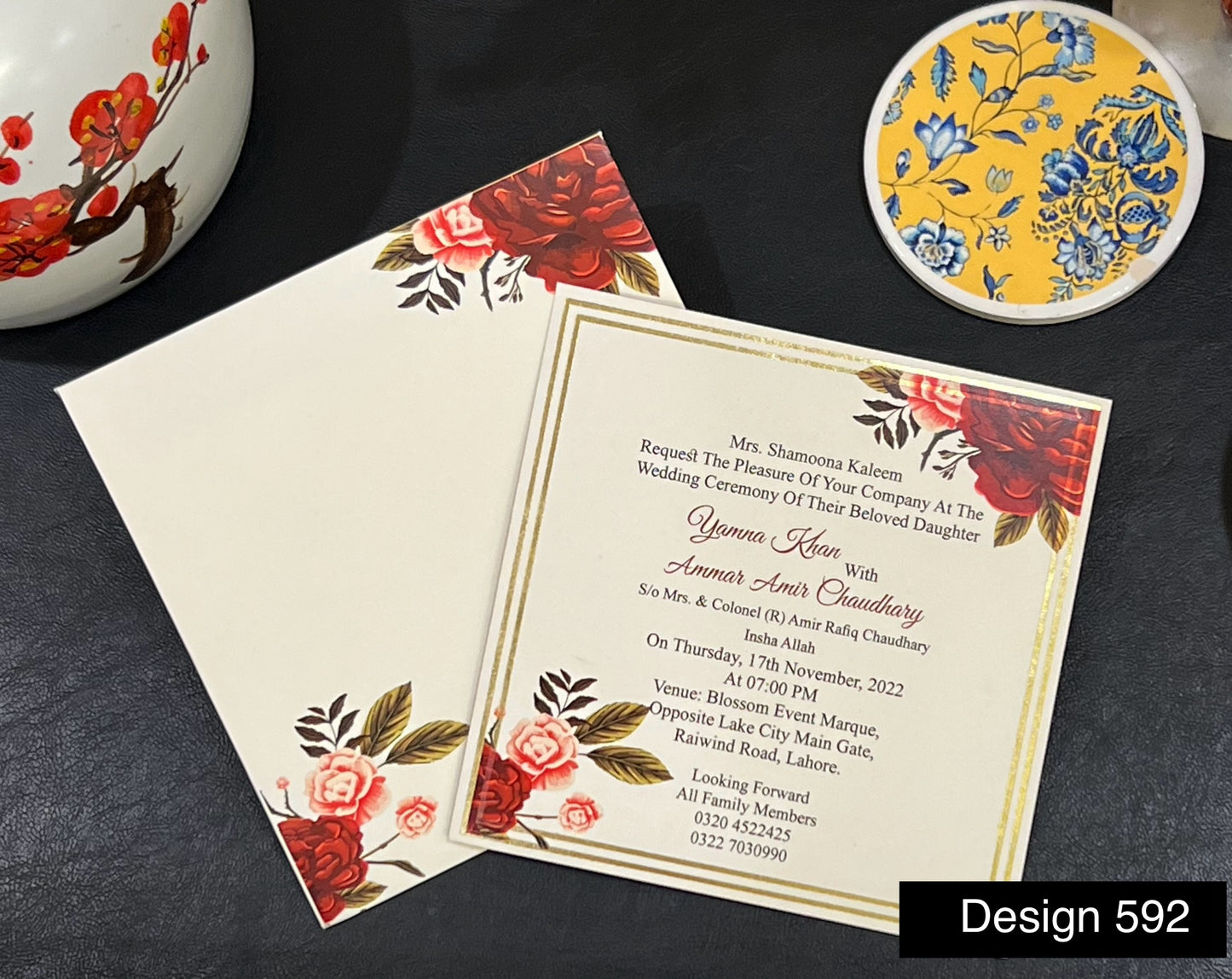 Wedding Card Design 592