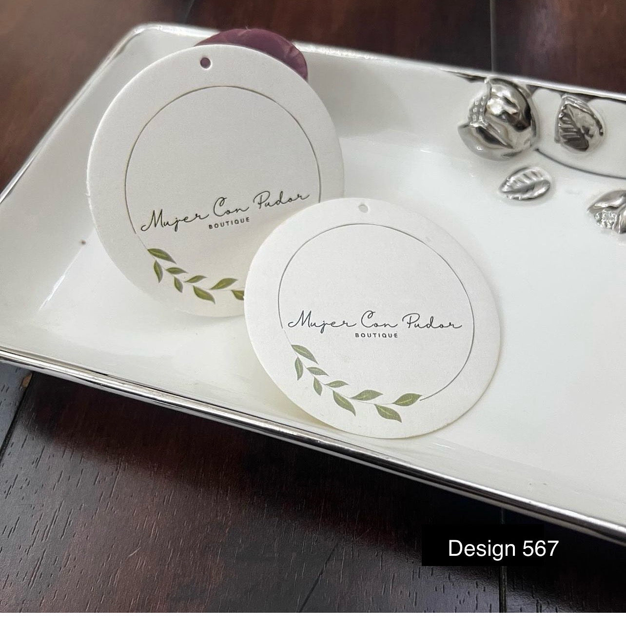 Round sticker / Nikkah tag card design 567