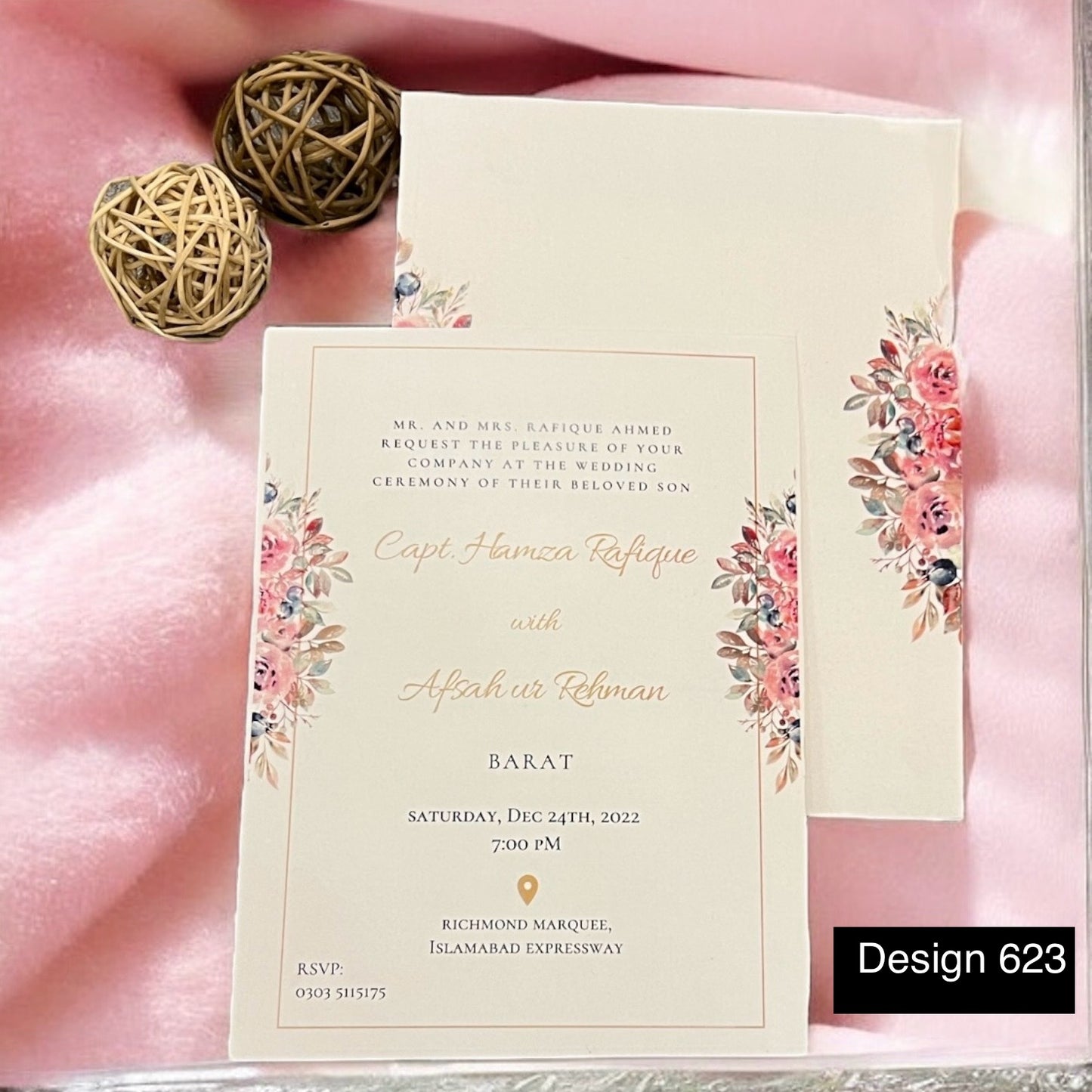 Wedding Card Design 623
