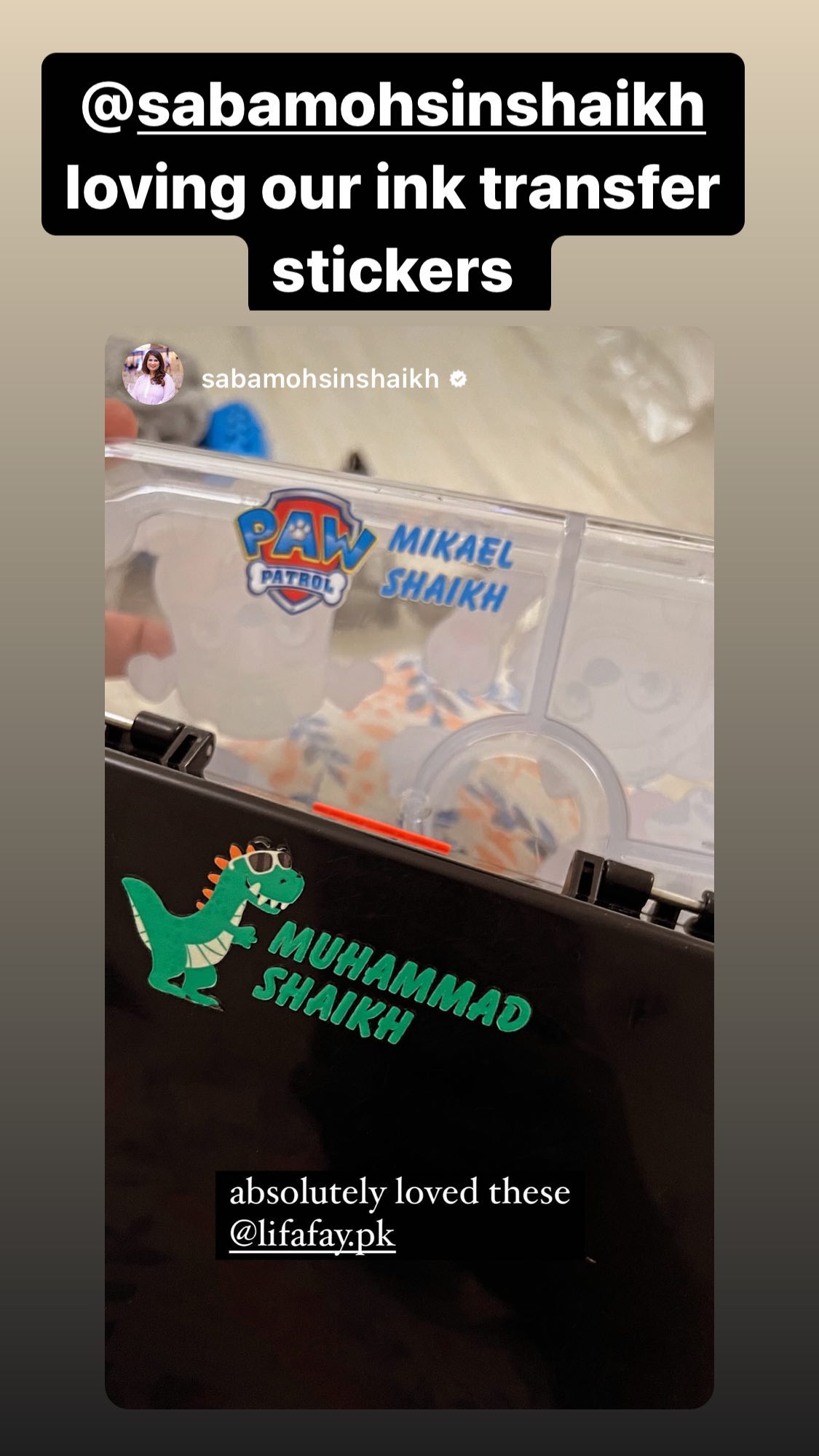 Ink Transfer Sticker 3D