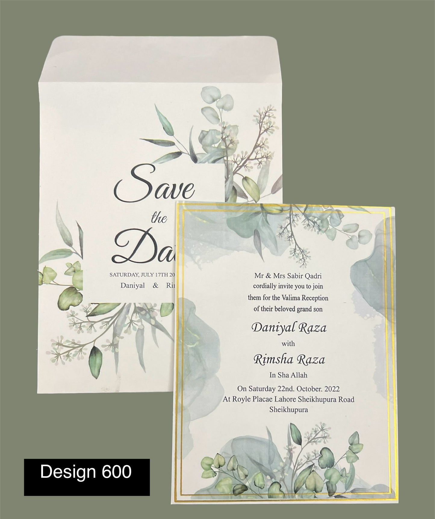 Wedding Card Design 600