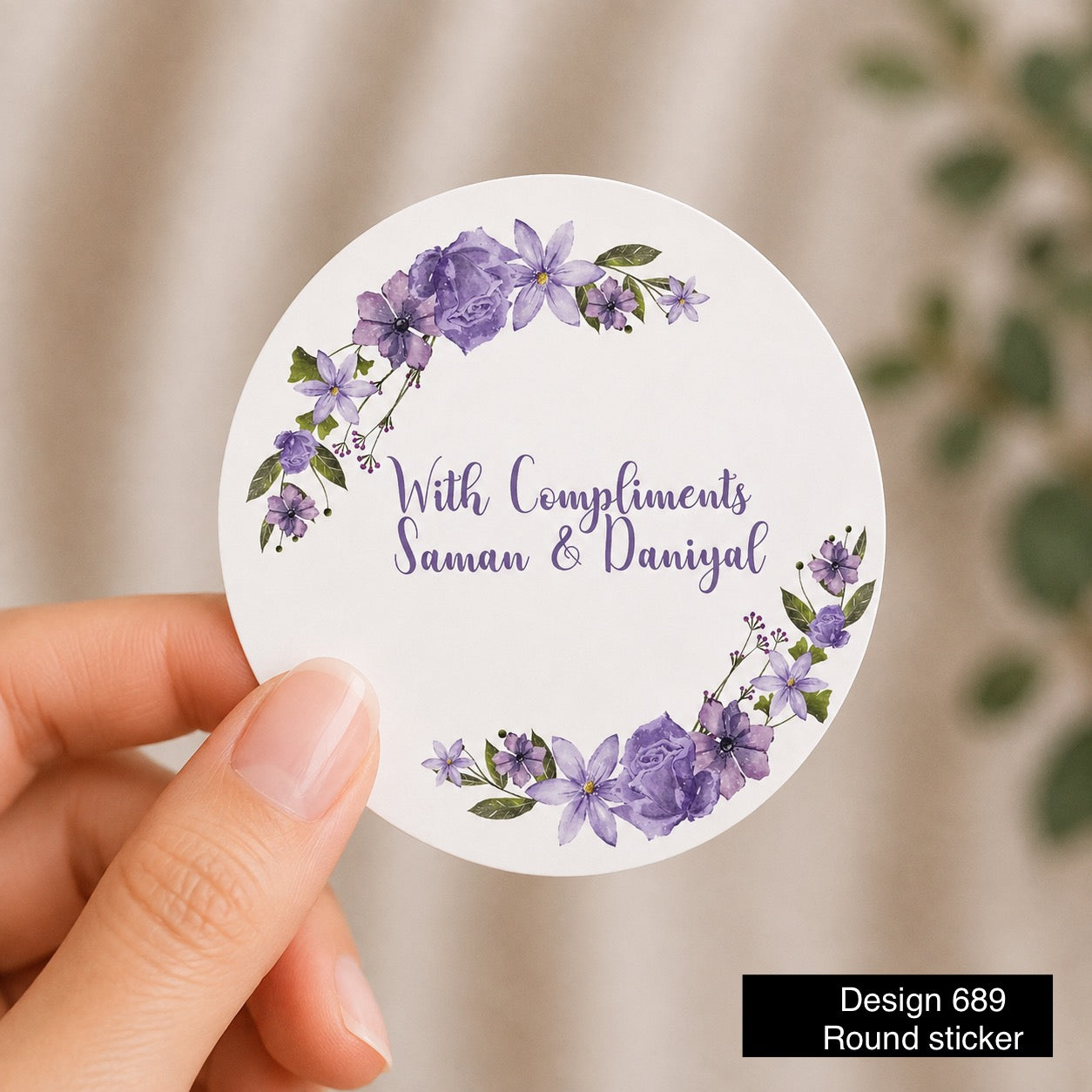 Round Tag Card / sticker Design 869