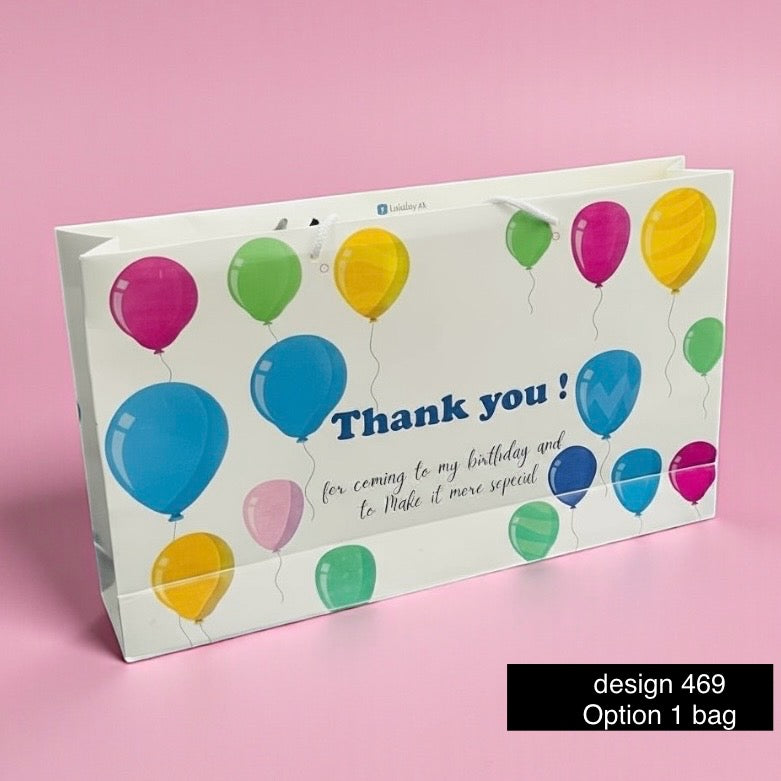 Birthday theme Gift bag design 469