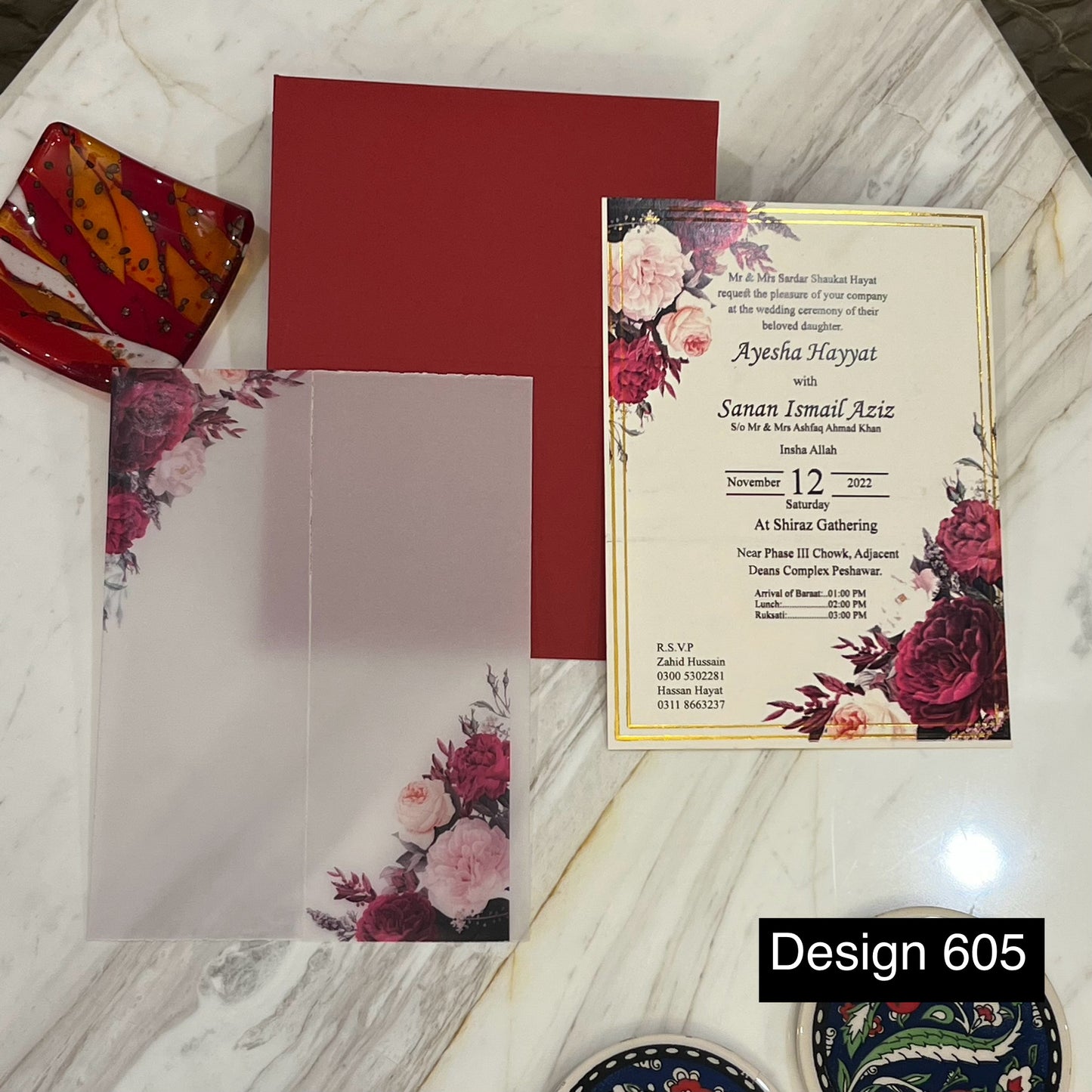 Wedding Card Design 605