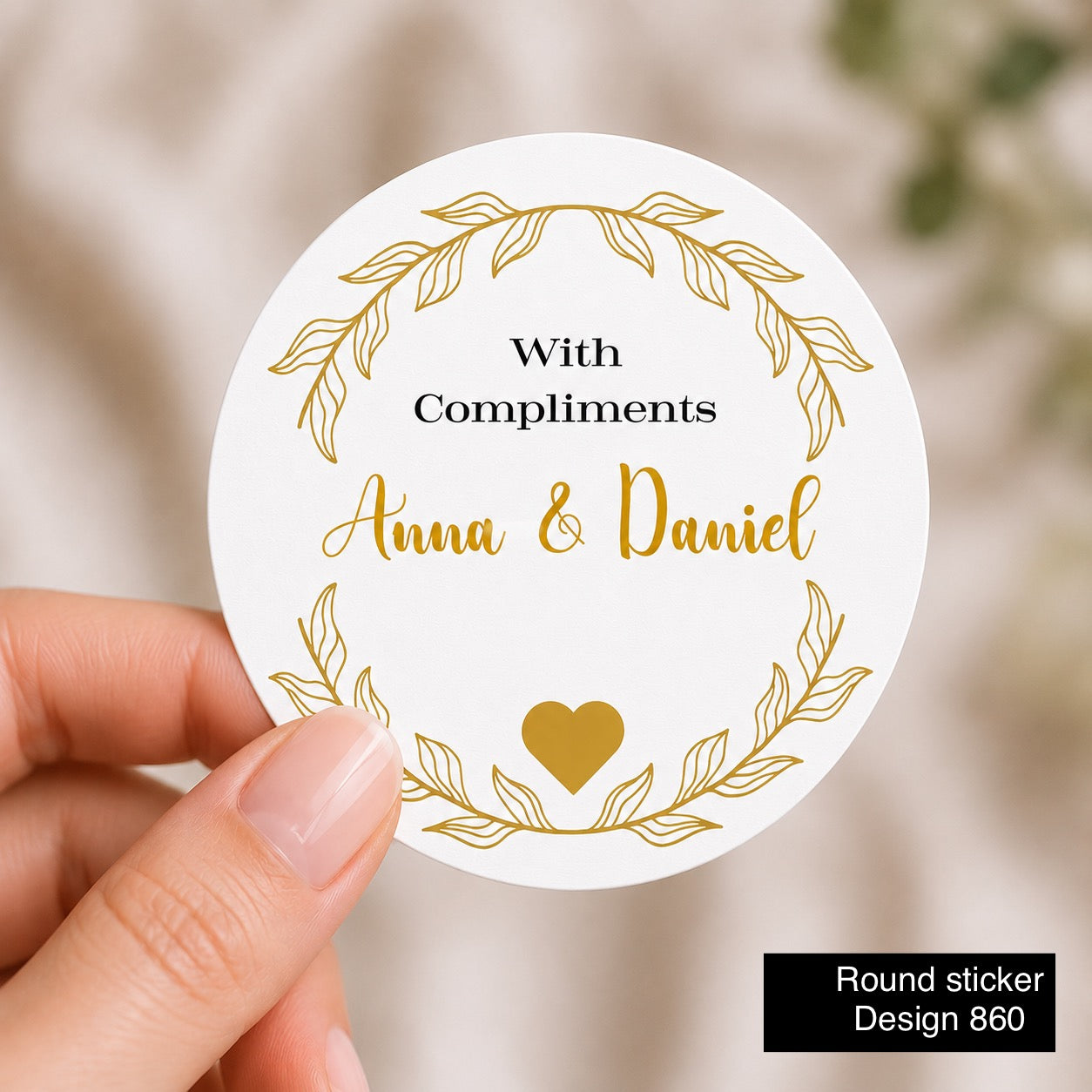 Round Tag Card / sticker Design 860