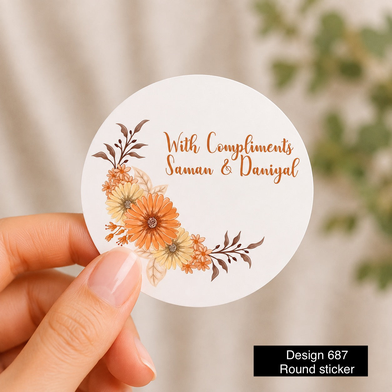 Round Tag Card / sticker Design 867