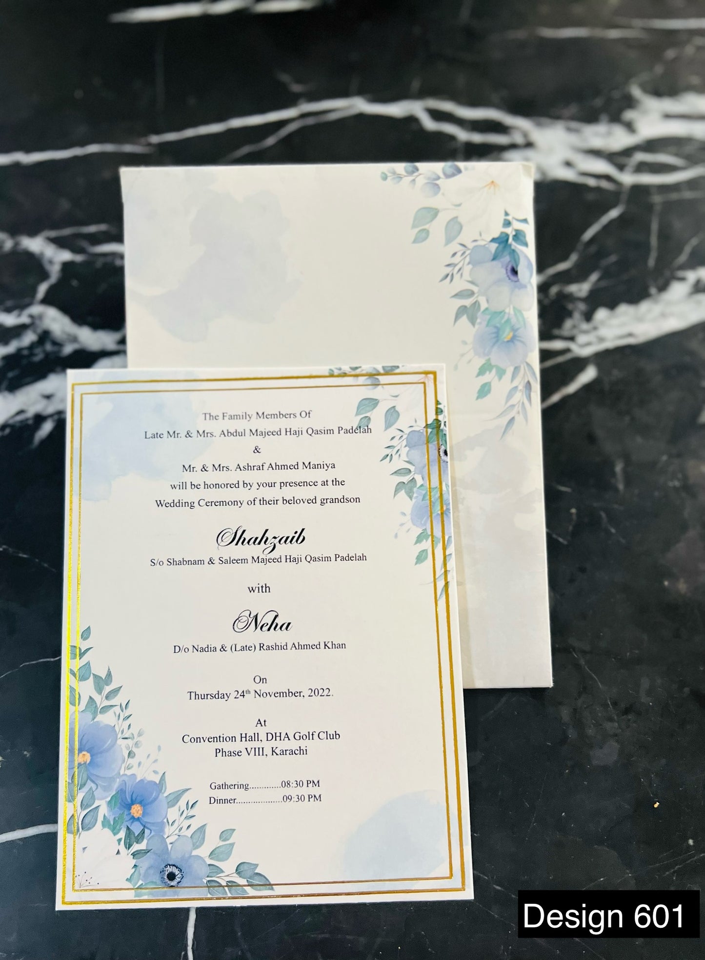 Wedding Card Design 601