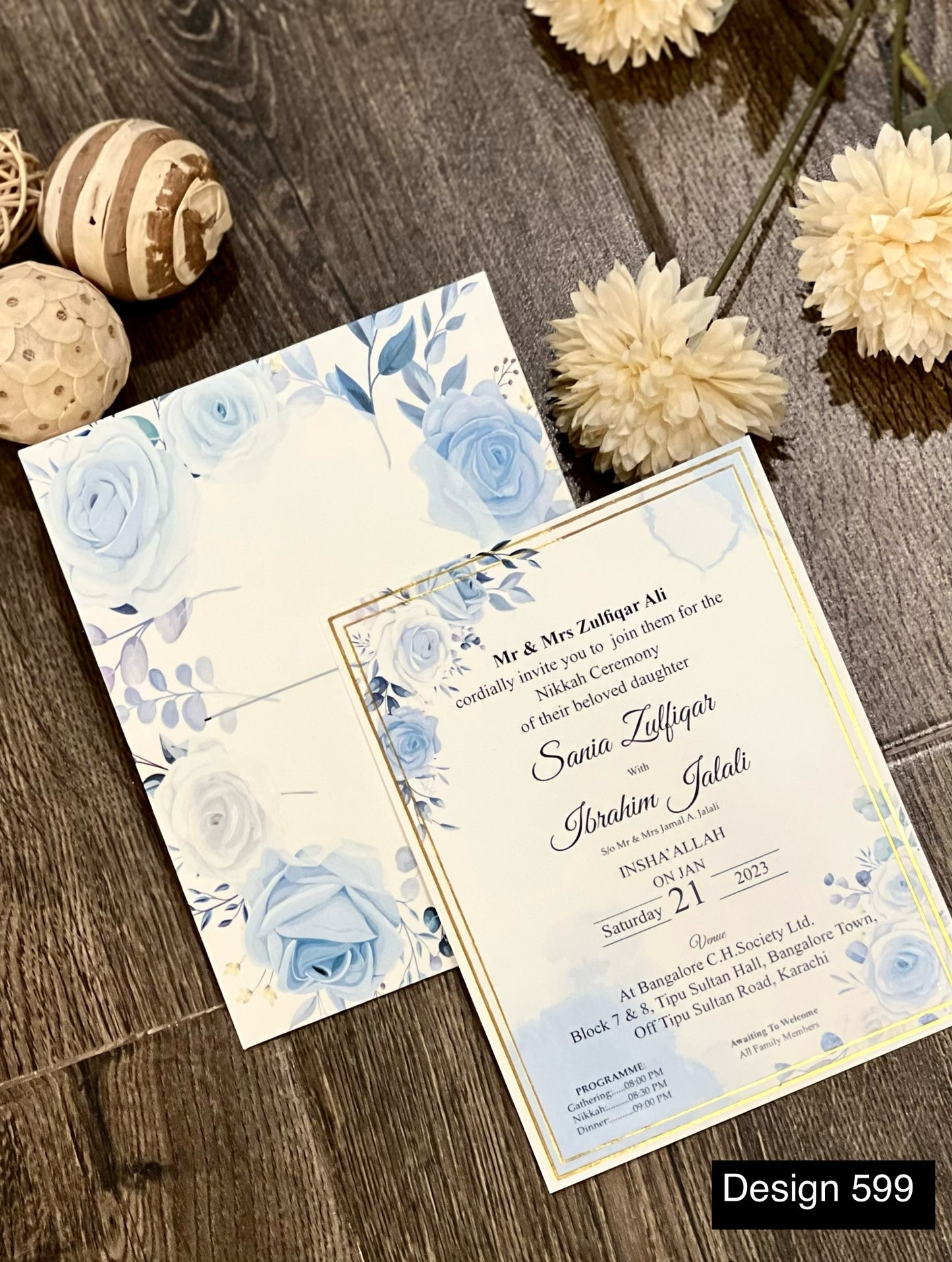 Wedding Card Design 599