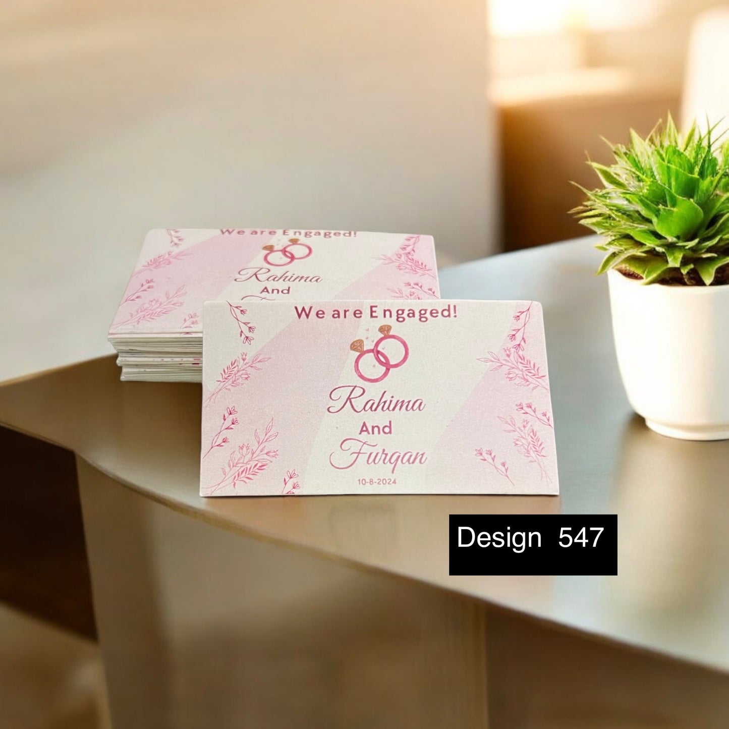 Nikkah tag card design 547