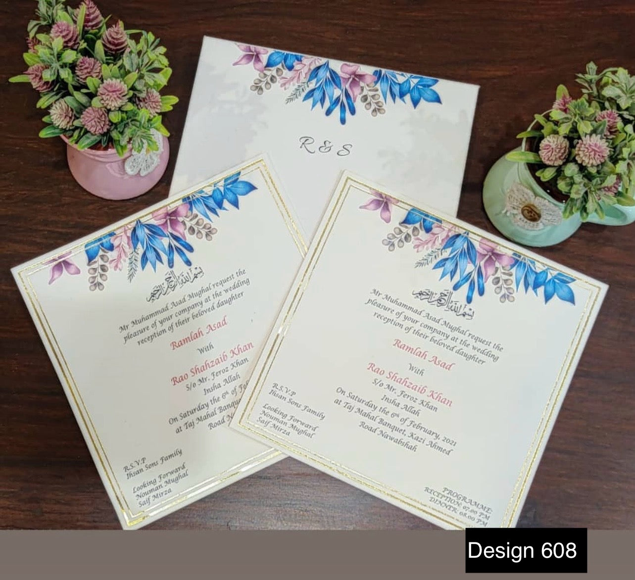 Wedding Card Design 608