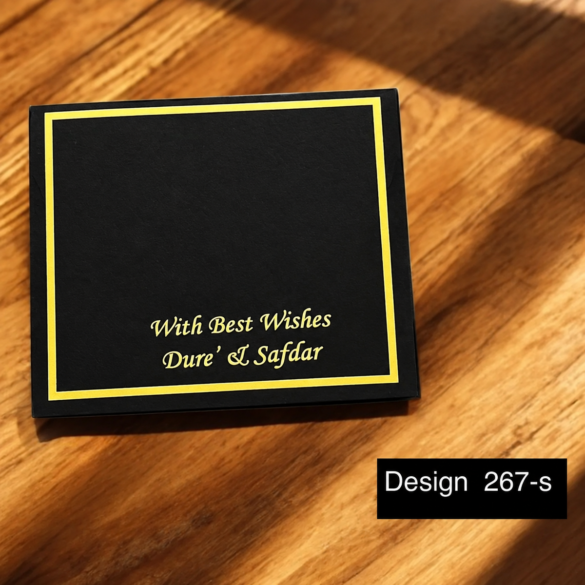 Black Foil Money Envelope Design 267 – Small