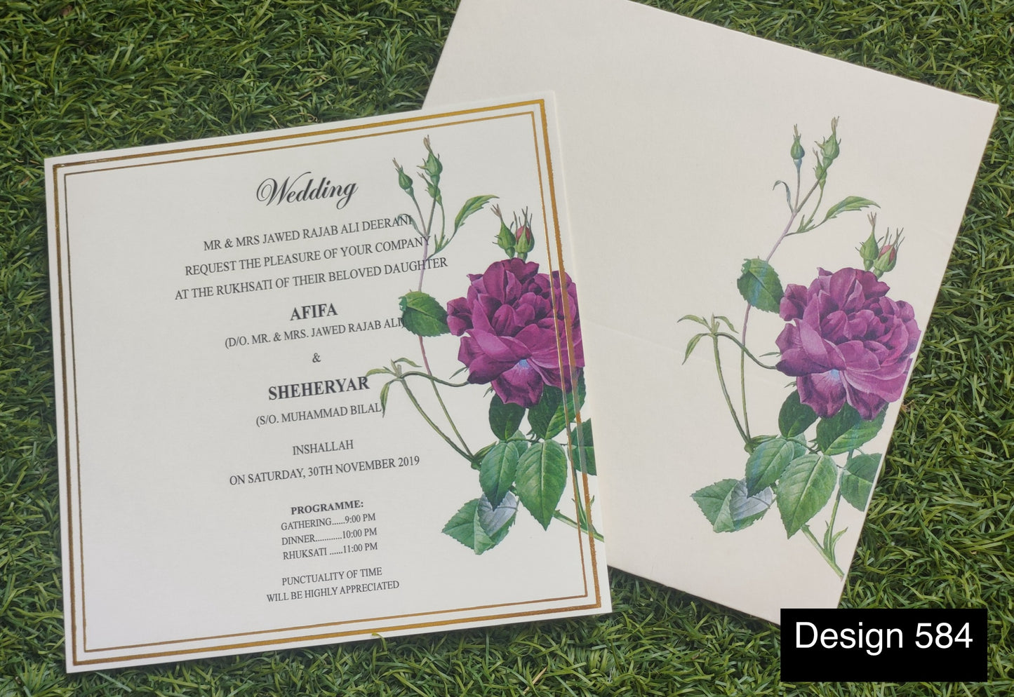 Wedding Card Design 584