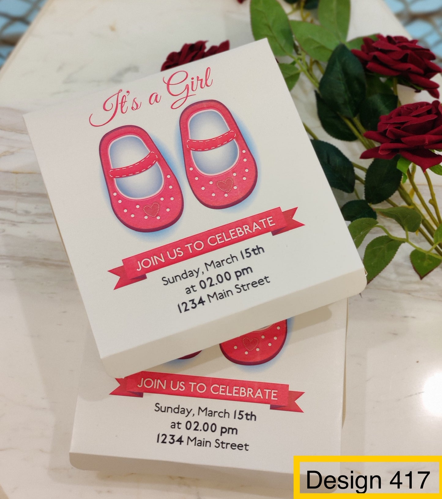 Birth Announcement Boxes -design 417