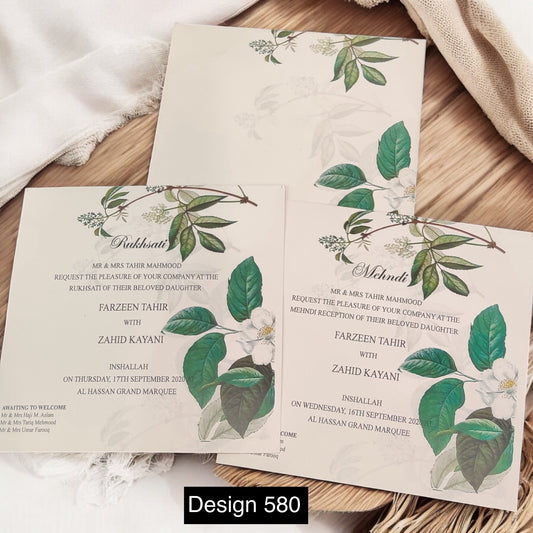 Wedding Card Design 580