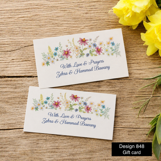 Gift Card Design 848
