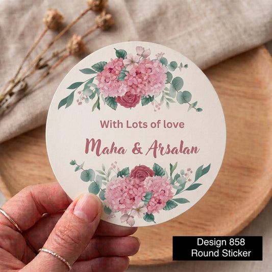 Round Tag Card / sticker Design 858