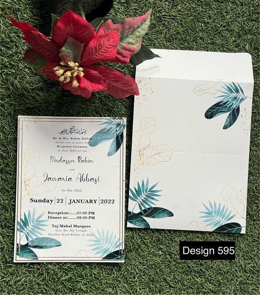 Wedding Card Design 595