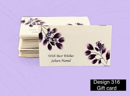 Gift card design 316