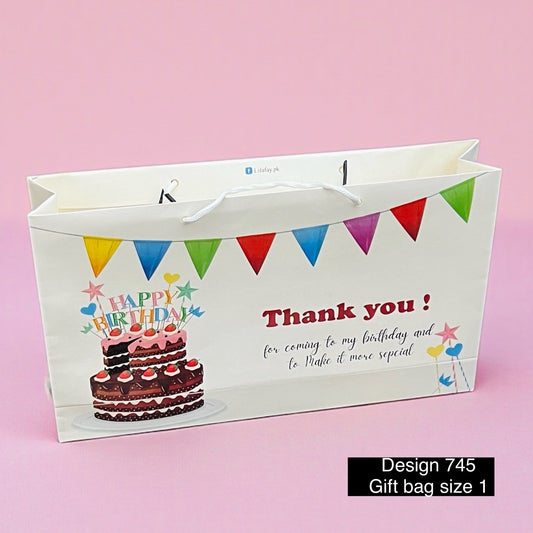 Birthday theme Gift bag design 745