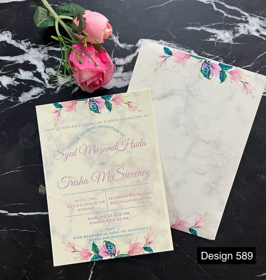 Wedding Card Design 589