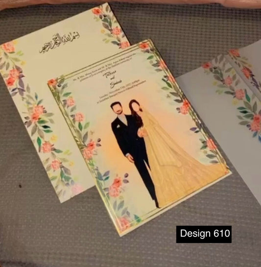 Wedding Card Design 610