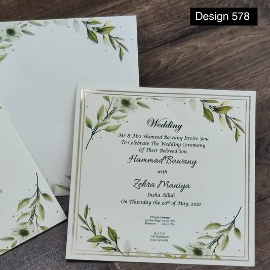 Wedding Card Design 578