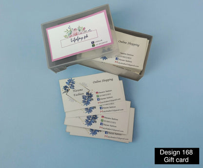 Blue diamond Gift card design 168