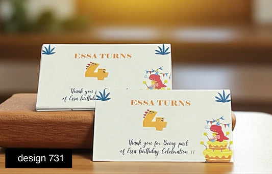 Birthday Thank you Card Design 731
