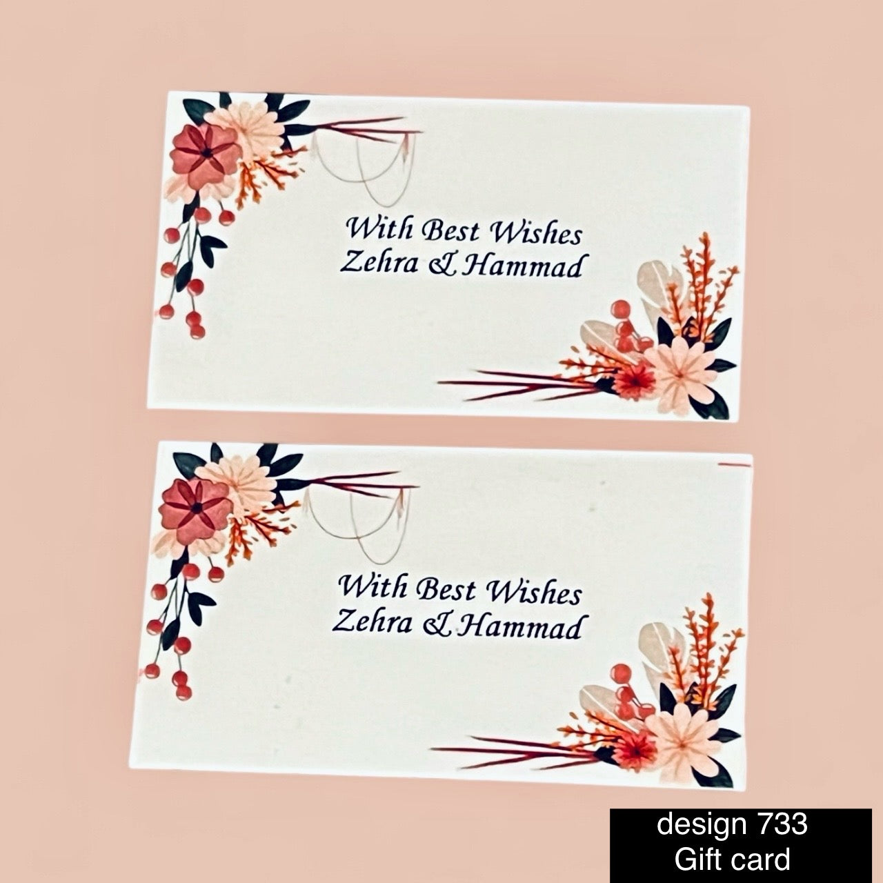 Gift card design 733