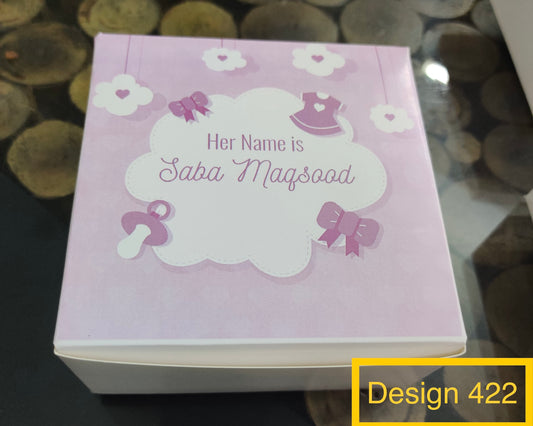 Birth Announcement Boxes -design 422