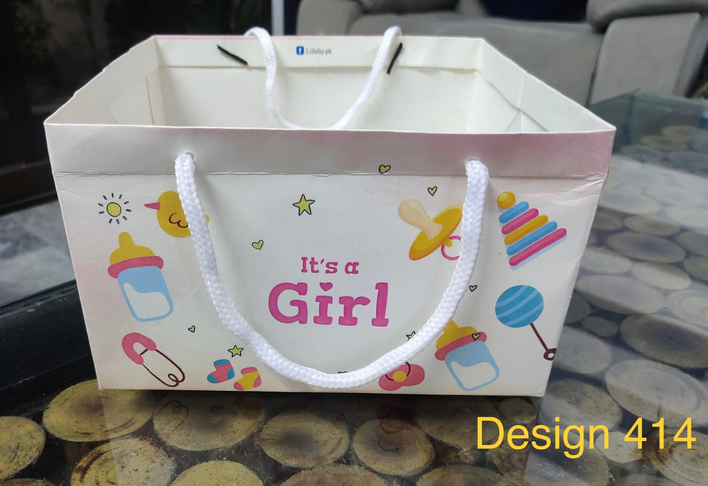 Birth Announcement /Mithai bag Design 414