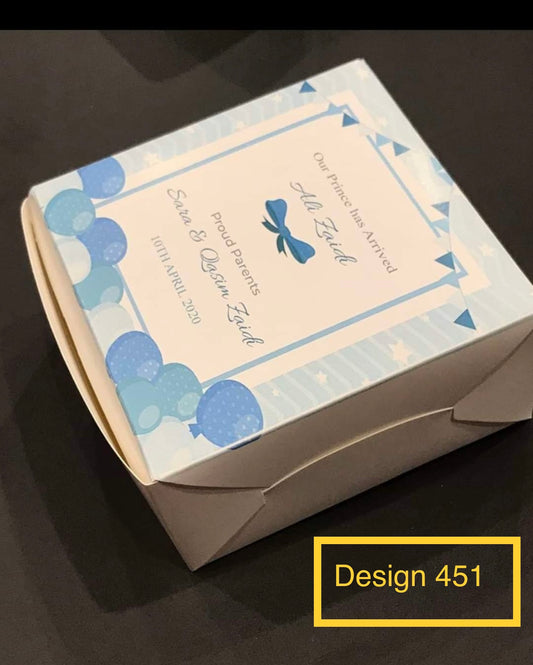 Birth Announcement Boxes -design 451