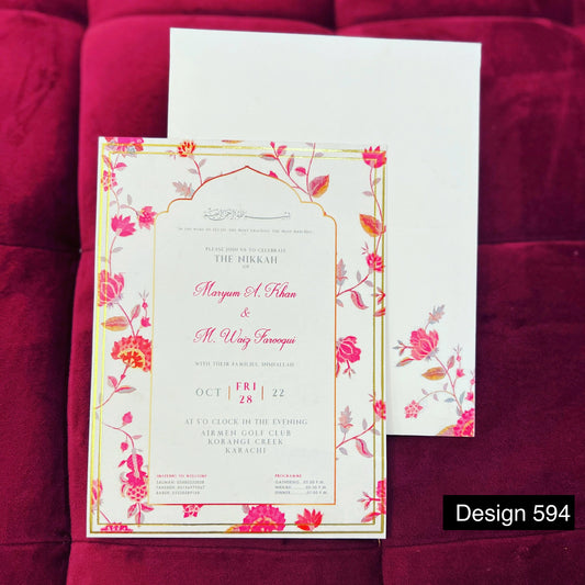 Wedding Card Design 594