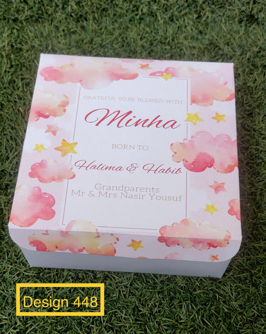 Birth Announcement Boxes -design 448