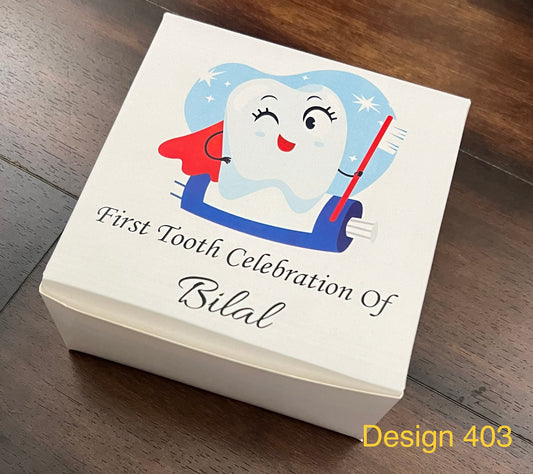 First tooth box Design 403