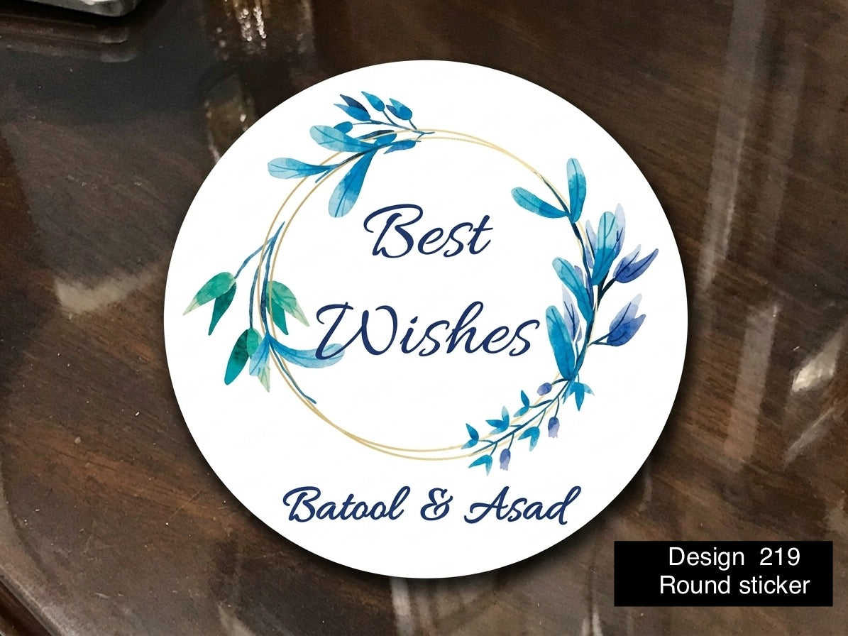 Round Tag Card / sticker Design 219