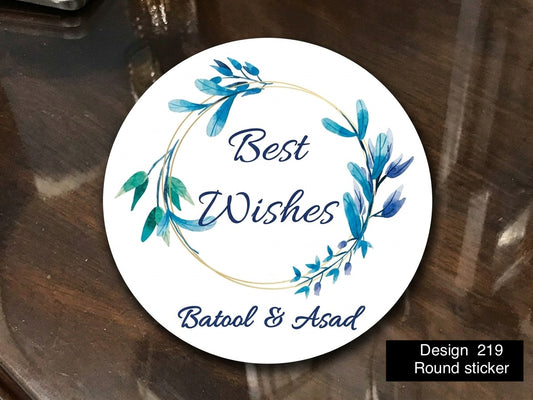 Round Tag Card / sticker Design 219