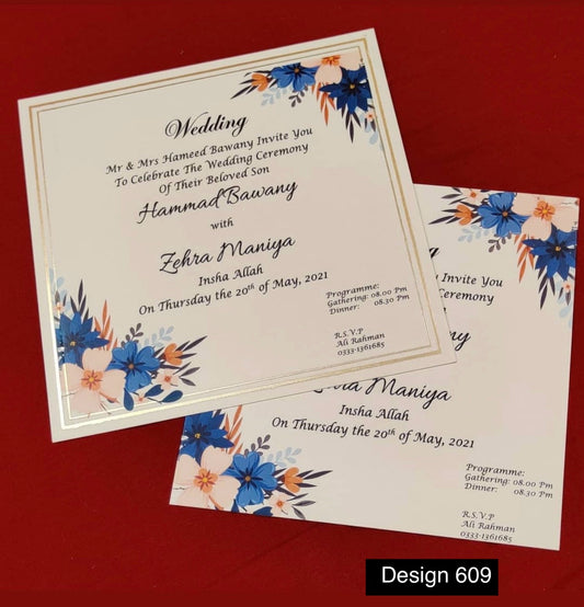 Wedding Card Design 609