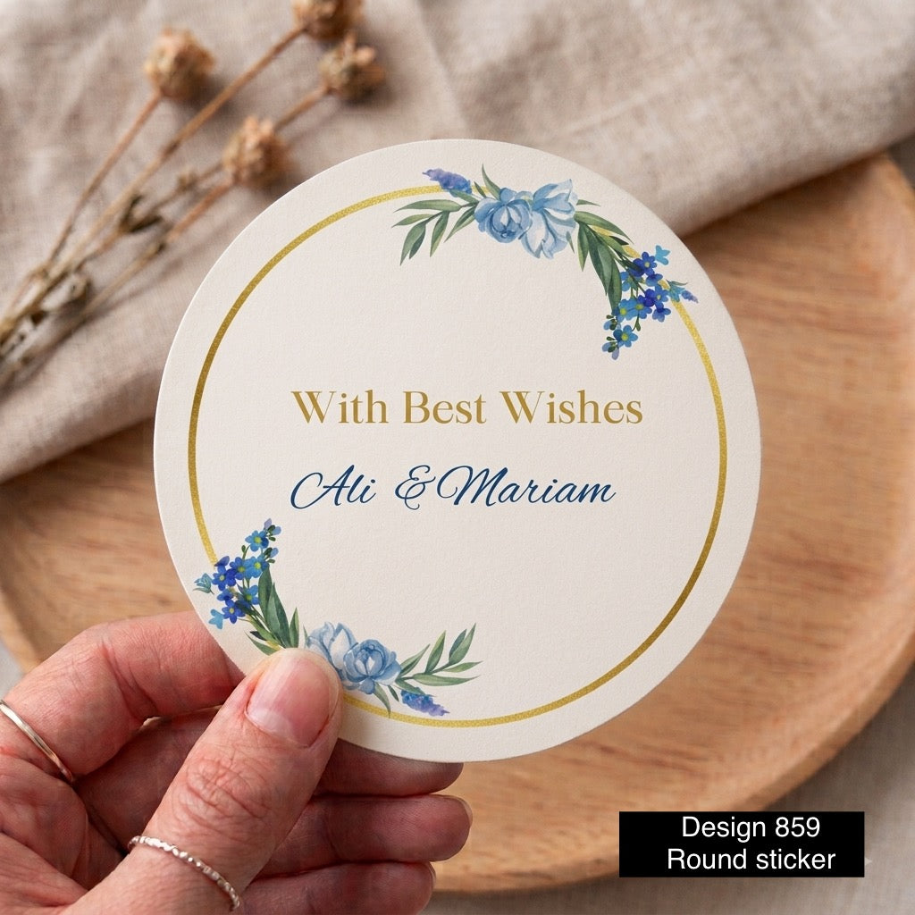 Round Tag Card / sticker Design 859