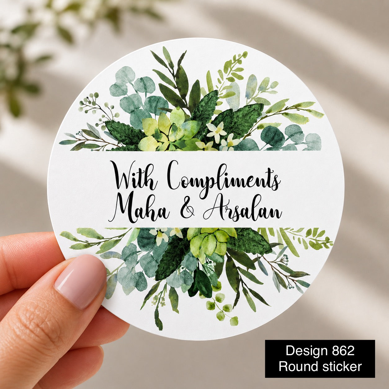 Round Tag Card / sticker Design 862