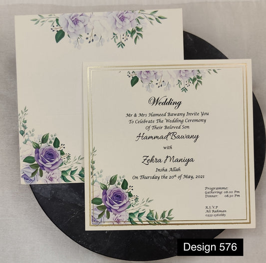 Wedding Card Design 576