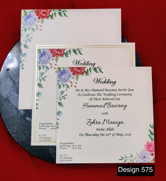 Wedding Card Design 575