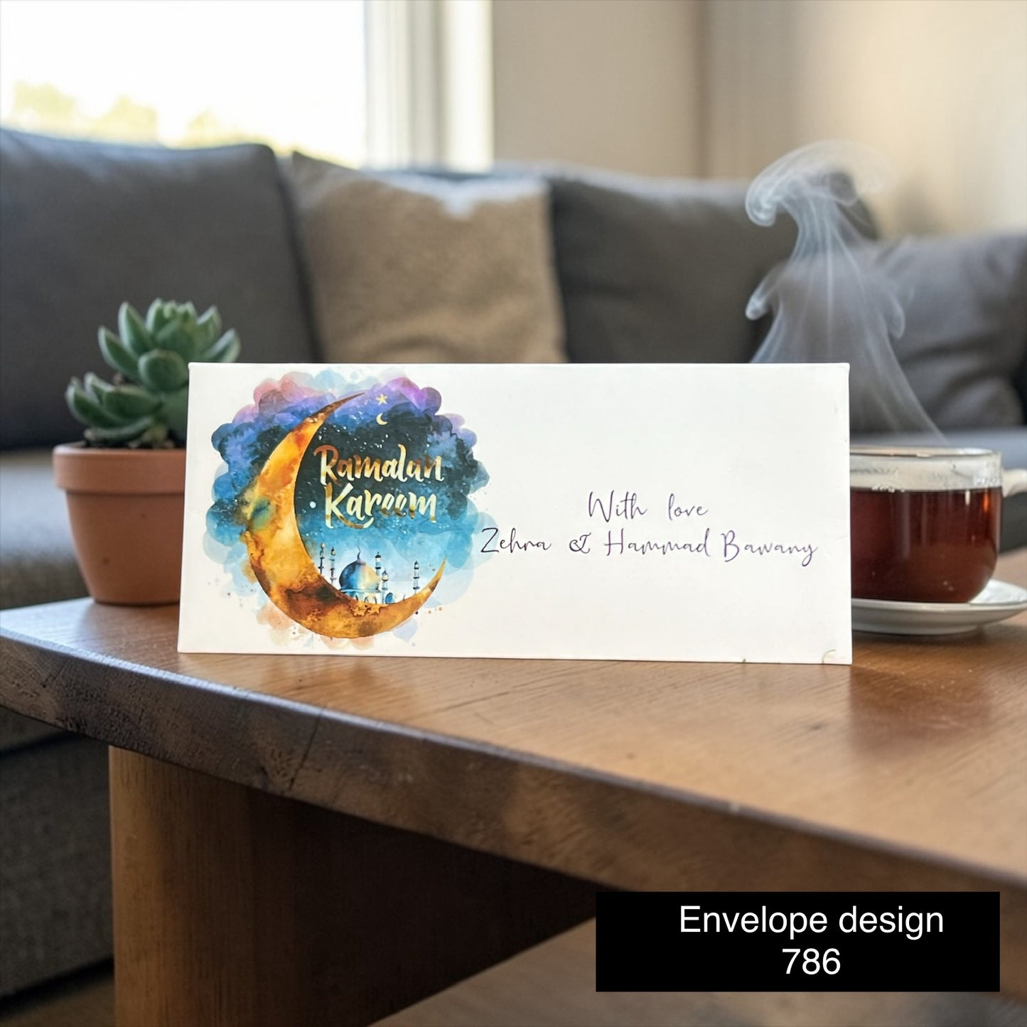 Eid Envelope Design 786