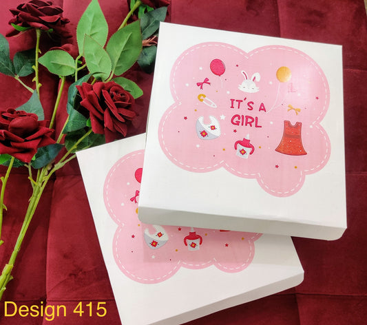 Birth Annoucement Boxes -design 415