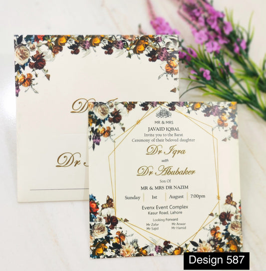 Wedding Card Design 587